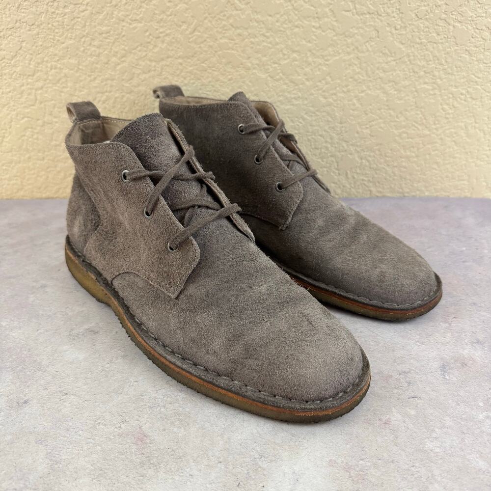 Andrew Marc Men’s Suede Chukka Crepe Boots Size 8.5